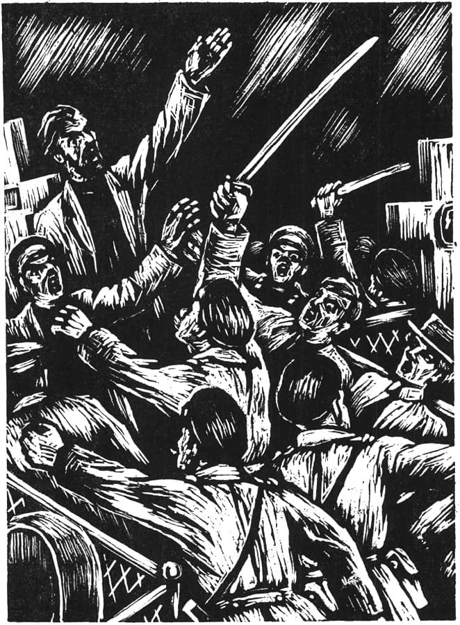 高尔基作《母亲》的插画之十二